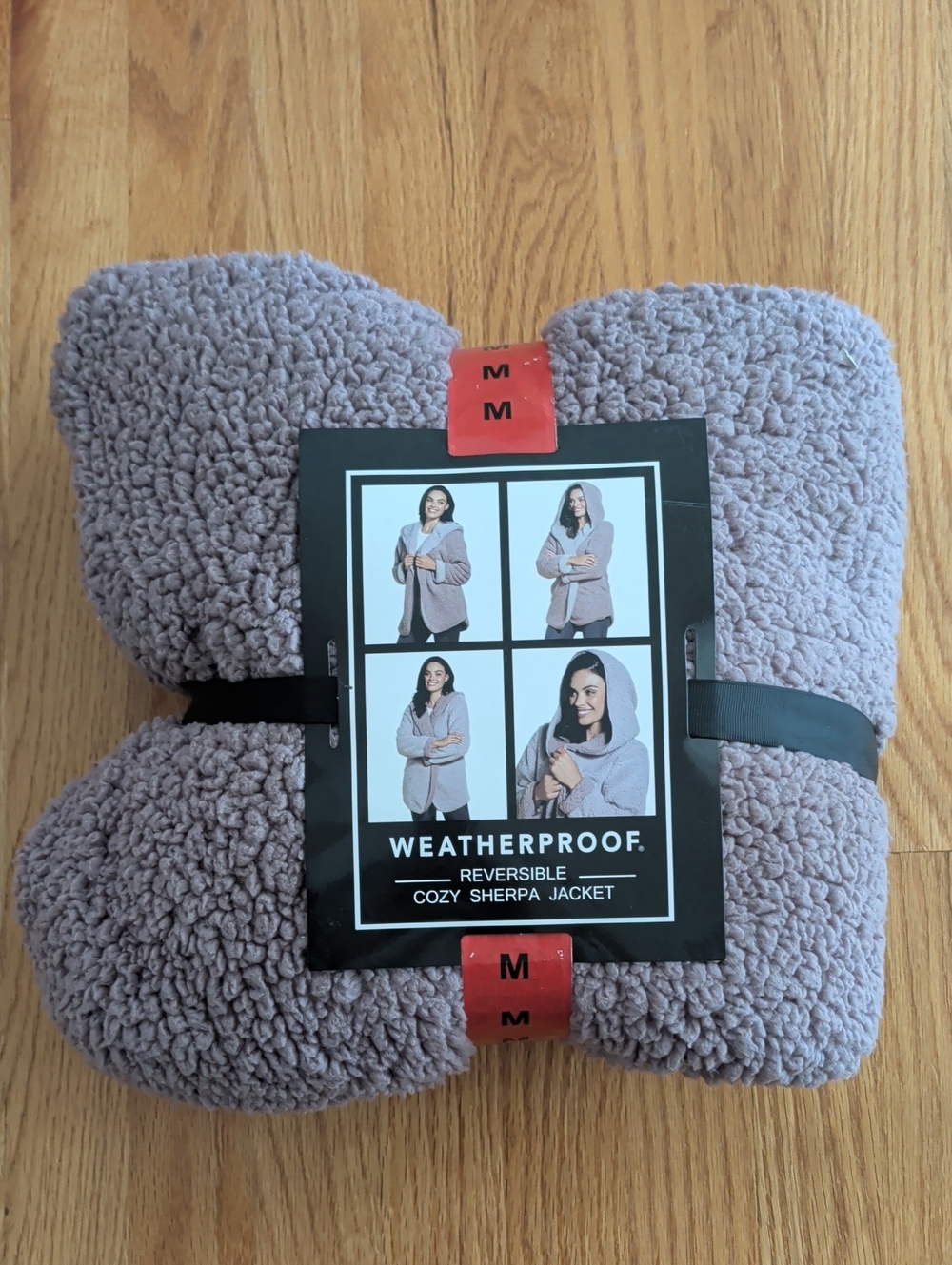 Weatherproof Reversible Cozy Sherpa Jacket - Lavender